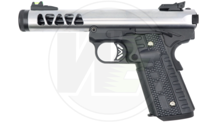 WE Galaxy 1911 Gas Blowback Pistol (Black Frame - Silver Slide)